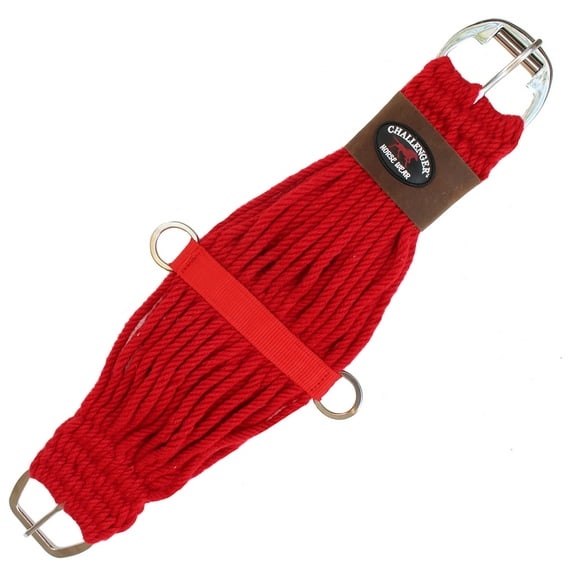 Horse 26" Western 27 Strand Double Weave Red Mohair Roper Cinch 97RT07RD-26