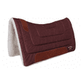 thumbnail image 1 of Horse 28"x30" Western Contoured Faux Fur Padded Saddle Pad Brown 39143BR, 1 of 4