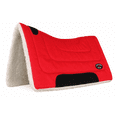 thumbnail image 1 of Horse 28"x30" Western Contoured Faux Fur Padded Saddle Pad Red 39143RD, 1 of 5