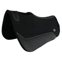 Horse 30" x 30" Western Contoured Wool Felt Close Contact Saddle Pad Black 39121BK1
