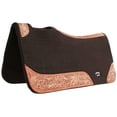 thumbnail image 1 of Horse 32" x 30" Western Contoured Wool Felt Therapeutic Saddle Pad Brown 39177BR, 1 of 1