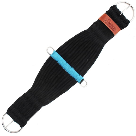 Horse 34" Western Tack 25-Strand Roper Saddle Cinch Black 9787-34