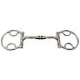 thumbnail image 1 of Horse  4.5" Mouth Comfort Snaffle Gag Bit w/ Copper Rollers 35625A, 1 of 1