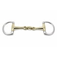 thumbnail image 1 of Horse 5" English Riding Brass Eggbutt Double Jointed Snaffle Bit  35506, 1 of 5