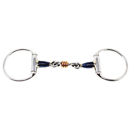 Horse 5" English Riding Copper Roller Sweet Iron Eggbutt Snaffle Bit 35533B