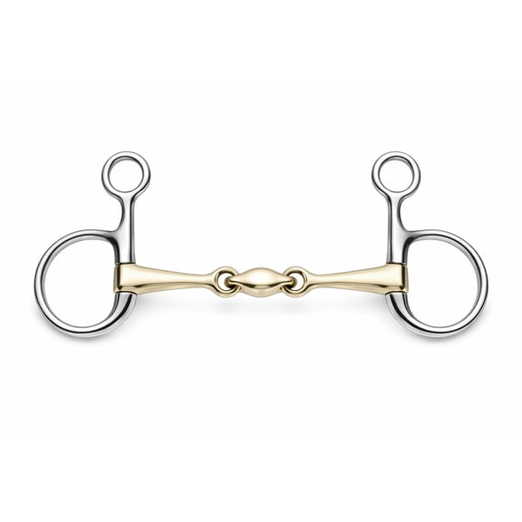 Horse 6" SS Hanging Cheek Lozenge Baucher Bit Dog Bone 6" Mouth 35188E