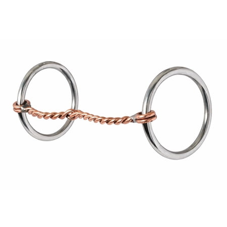 Horse 6" SS Loose Ring Twisted Wire Snaffle Horse Bit 35479D