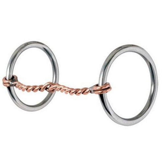 Horse 6" SS Loose Ring Twisted Wire Snaffle Horse Bit 35479D