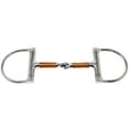 thumbnail image 1 of Horse 6" Stainless Steel D-Ring Copper Wire Snaffle Mouth Horse Bit 35513E, 1 of 1