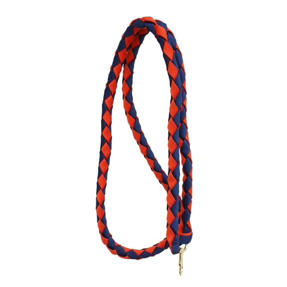 Horse 8' Braided Orange Nylon Web Lead Rope w/ Brass Swivel Bolt Snap 60578