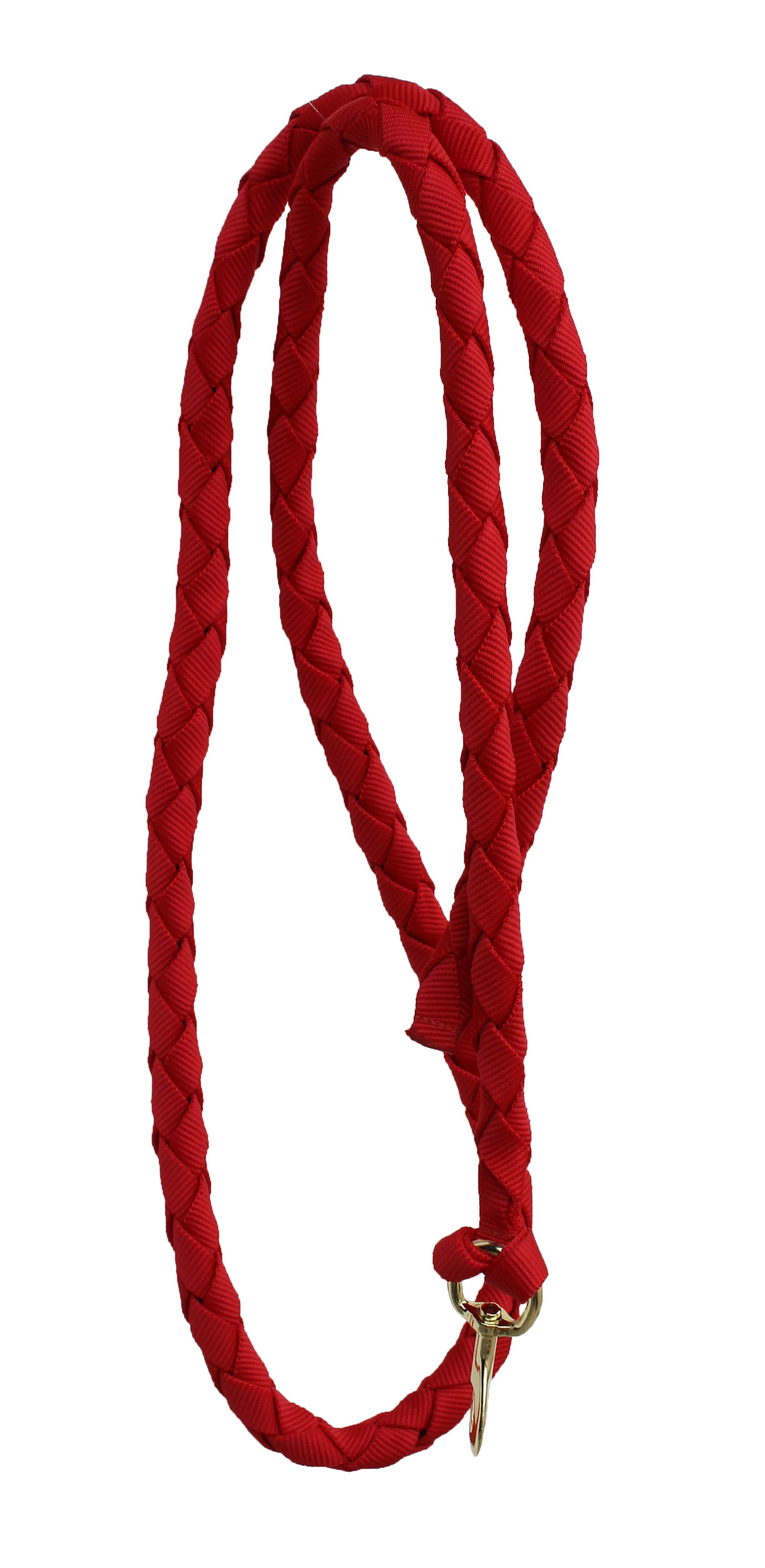 Red Lead Ropes Horse 8' Flat Braided Red Nylon Web Durable Lead Rope w/ Brass Swivel ...