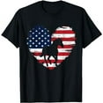 thumbnail image 1 of Horse American Flag Heart 4th of July USA Patriotic Pride T-Shirt, 1 of 5