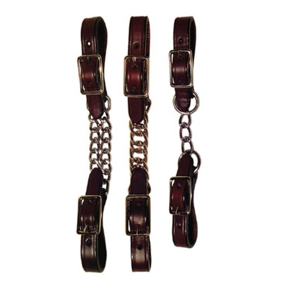 Horse Challenger Made In USA  Hermann Oak Leather Curb Single Chain 975DI415C