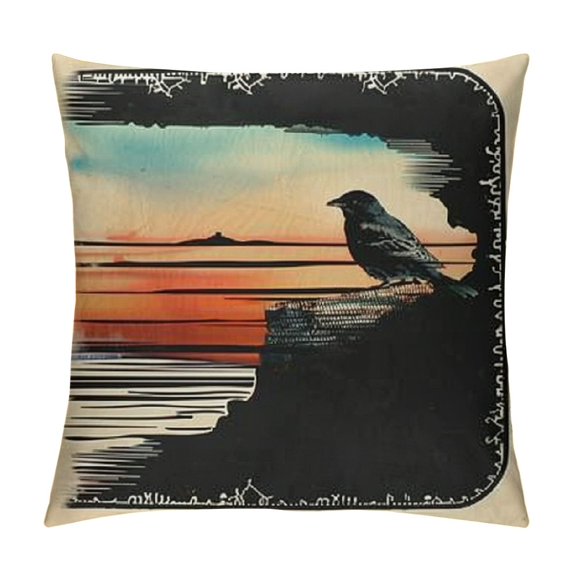 Horse Barrel Racing Serape Pattern Rodeo Cowgirl Western Throw Pillow, , Multicolor