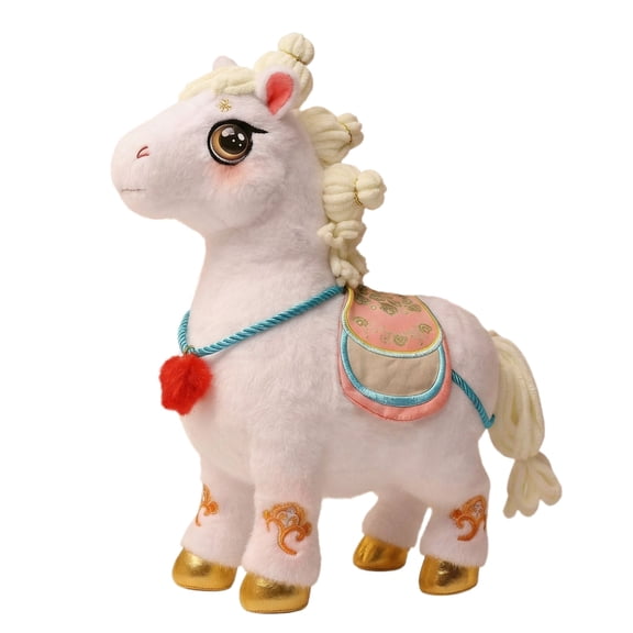 Horse Bedtime Stuffed Animals Toys Soft Cute Plushies Lifelike Fluffy Animal Doll Plushie Toys Comfort Gifts for Kids Friends Birthday Easter D