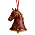 thumbnail image 1 of Horse Bell Ornament Christmas Horse Head Bell Acrylic 2D Flat Ornament: A Choice Of Festive Atmosphere And Exquisite Commemoration, 1 of 7