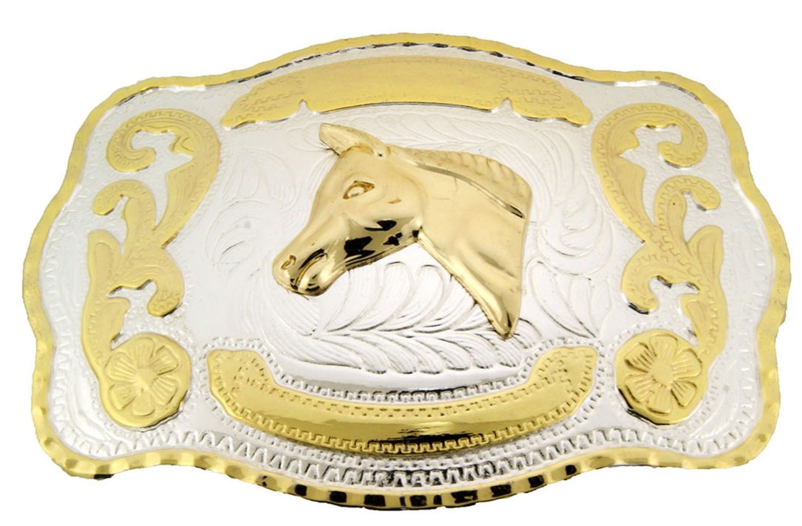 Horse Belt Buckle Western Texas Cowboy Rodeo Fashion Costume  display picture 2