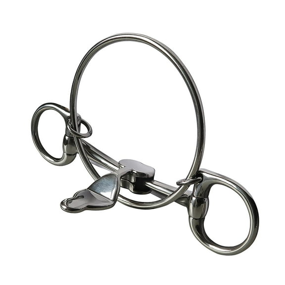 Horse Bit Horse Mouth Bit Horse Bridle Harness Loose Rings Snaffle O Rings All Purpose with Trims Training Equipment Rings Snaffle Bits