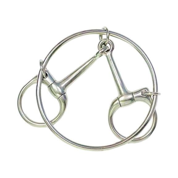 Horse Bit Loose Snaffle Equestrian Stainless Steel Construction for Riders Training and Competition Use