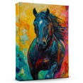 thumbnail image 1 of Horse Black Trakehner Canvas Wall Art Animal Decor, Horse Black Trakehner Canvas Prints Wild Animal Artwork for Living Room Bedroom Office 190HD576, 1 of 4
