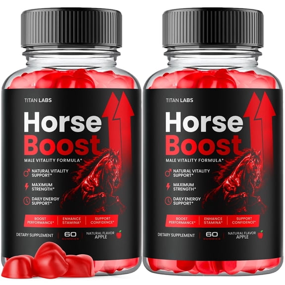 Horse Boost ACV Gummies Advanced Formula Vitamin Supplement HorseBoost Vitamins Taken Daily 2 Month Supply 120 Gummies