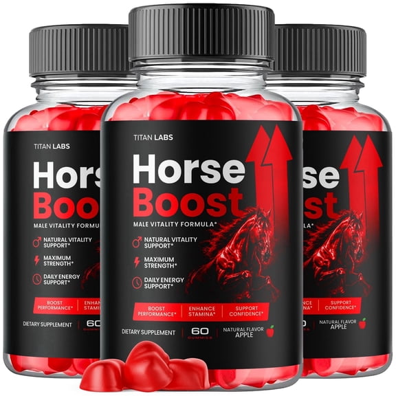 Horse Boost ACV Gummies Advanced Formula Vitamin Supplement HorseBoost 180 Gummies