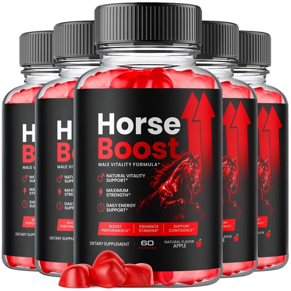 Horse Boost Apple Cider Vinegar Gummies, Berry Flavor, 300 Gummies