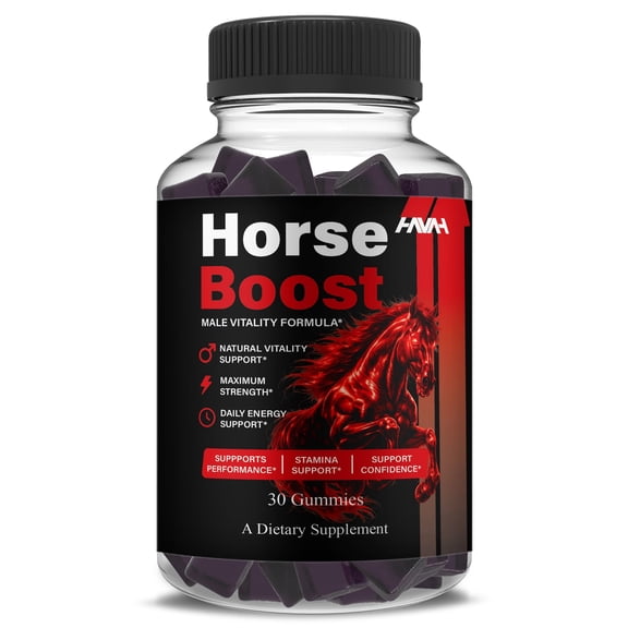 Horse Boost Performance Gummies, HorseBoost Advanced Daily Energy and Overall Health Support Supplement (1 Month Supply)