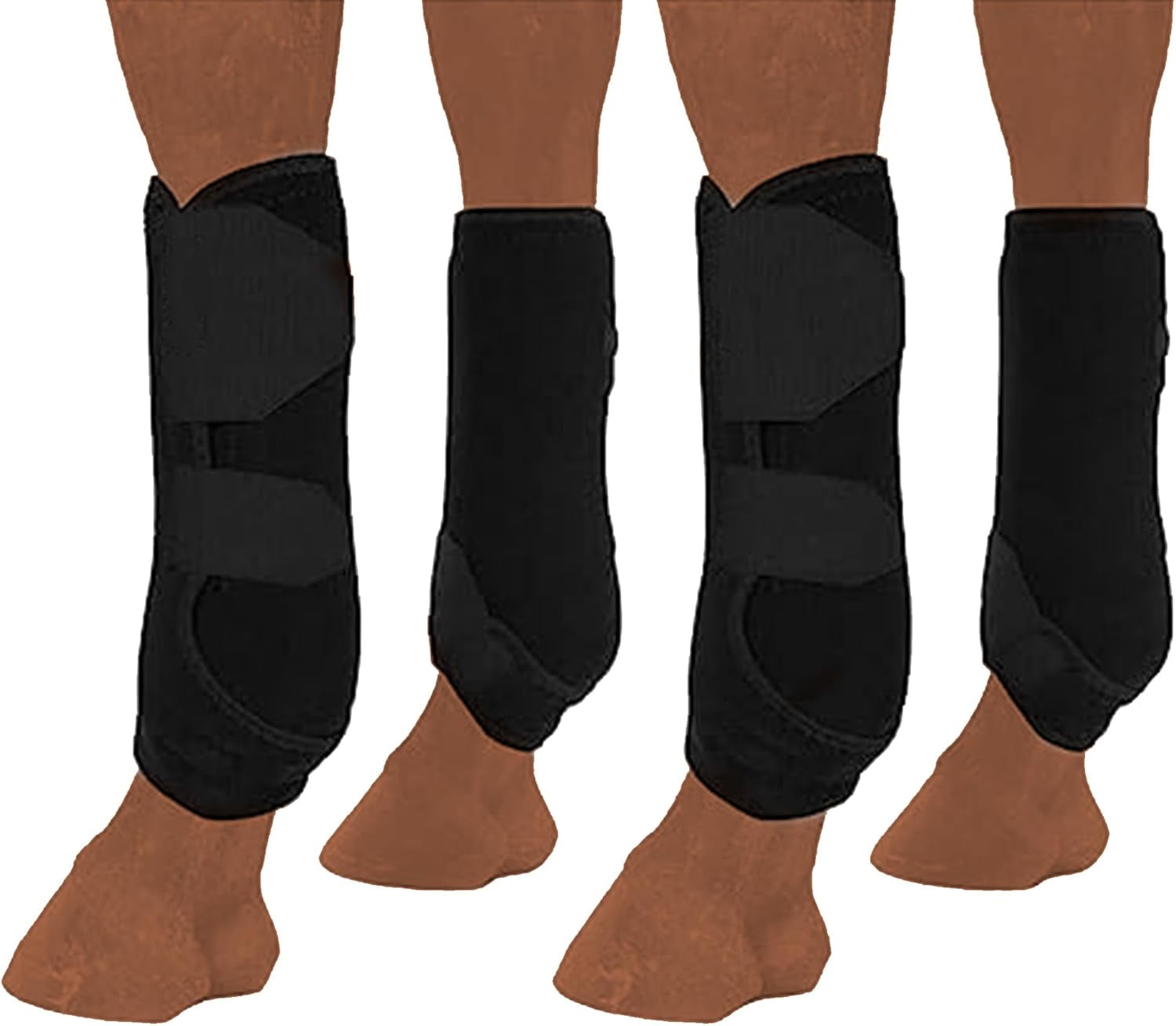 Bull Rider Boot Wraps Horse Boots Set of 4, Front Hind Horse Leg Wraps, Horse Riding Boots ...