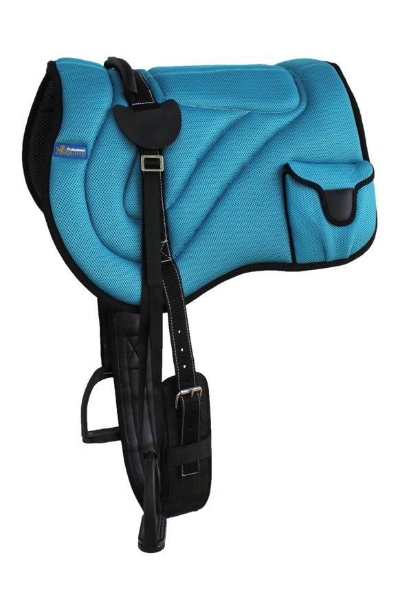 Horse Breathable Anti-Slip Neoprene Turquoise Bareback Pad 39194TR