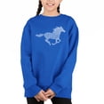 thumbnail image 1 of Horse Breeds - Girl's Word Art Crewneck Sweatshirt, 1 of 3