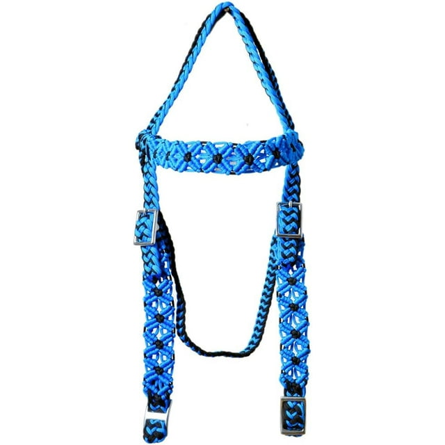 Horse Bridle Headstall Flat Braided Paracord