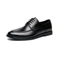 thumbnail image 1 of Horse Buckle Casual Shoes Men's Handmade Genuine Leather Retro British Men's Leather Shoes Slip-on Casual Shoes, 1 of 2