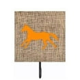 thumbnail image 1 of Horse Burlap And Orange Leash Or Key Holder, 1 of 1