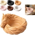 thumbnail image 1 of Horse Catchall Bowl, 7 Inch Horse Trinket Dish for Keys Jewelry, Multi Purpose Desktop Catch All Holder, Horse Lover Gift for Entryway Table or Dresser (Caramel), 1 of 8