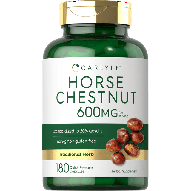 Horse Chestnut Extract 600mg 180 Capsules by Carlyle