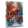 thumbnail image 1 of Horse Chestnut Tennessee Walking Canvas Wall Art Animal Decor, Horse Chestnut Tennessee Walking Canvas Prints Wild Animal Artwork for Living Room Bedroom Office 190HD612, 1 of 4
