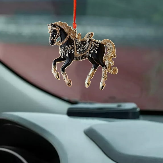 Horse Christmas Ornament 2025, Acrylic Horse Ornaments for Christmas Tree, Horse Gifts for Women, Horse Lovers Decor, Equestrian Christmas Tree Decorations