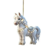 Horse Christmas Ornament 2025, Xmas Tree Decorations, Horse Lovers Holiday Keepsake Gifts