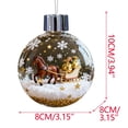 thumbnail image 1 of Horse Christmas Ornaments Collection Clear Acrylic Equestrian Theme Baubles with Glitter for Tree Decor Gift for Horse Lovers(B), 1 of 5