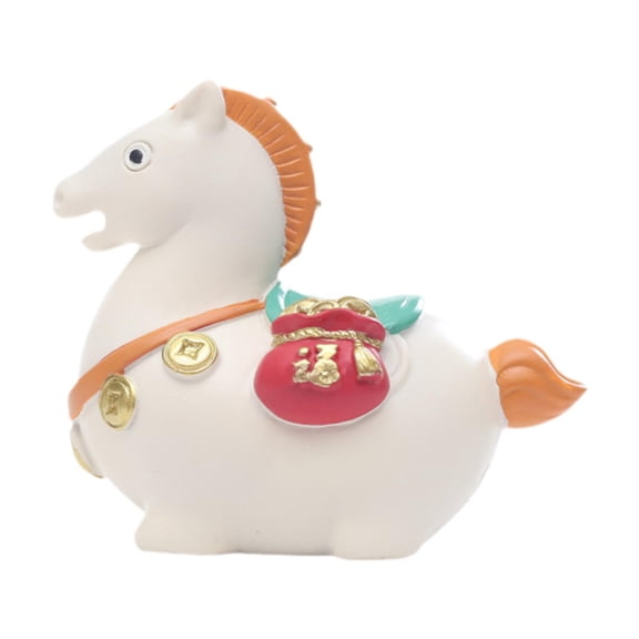 Horse Collectible Figurine Mini Resin Statue Feng Shui Decor for Bookshelf Party Supply Desktop Display