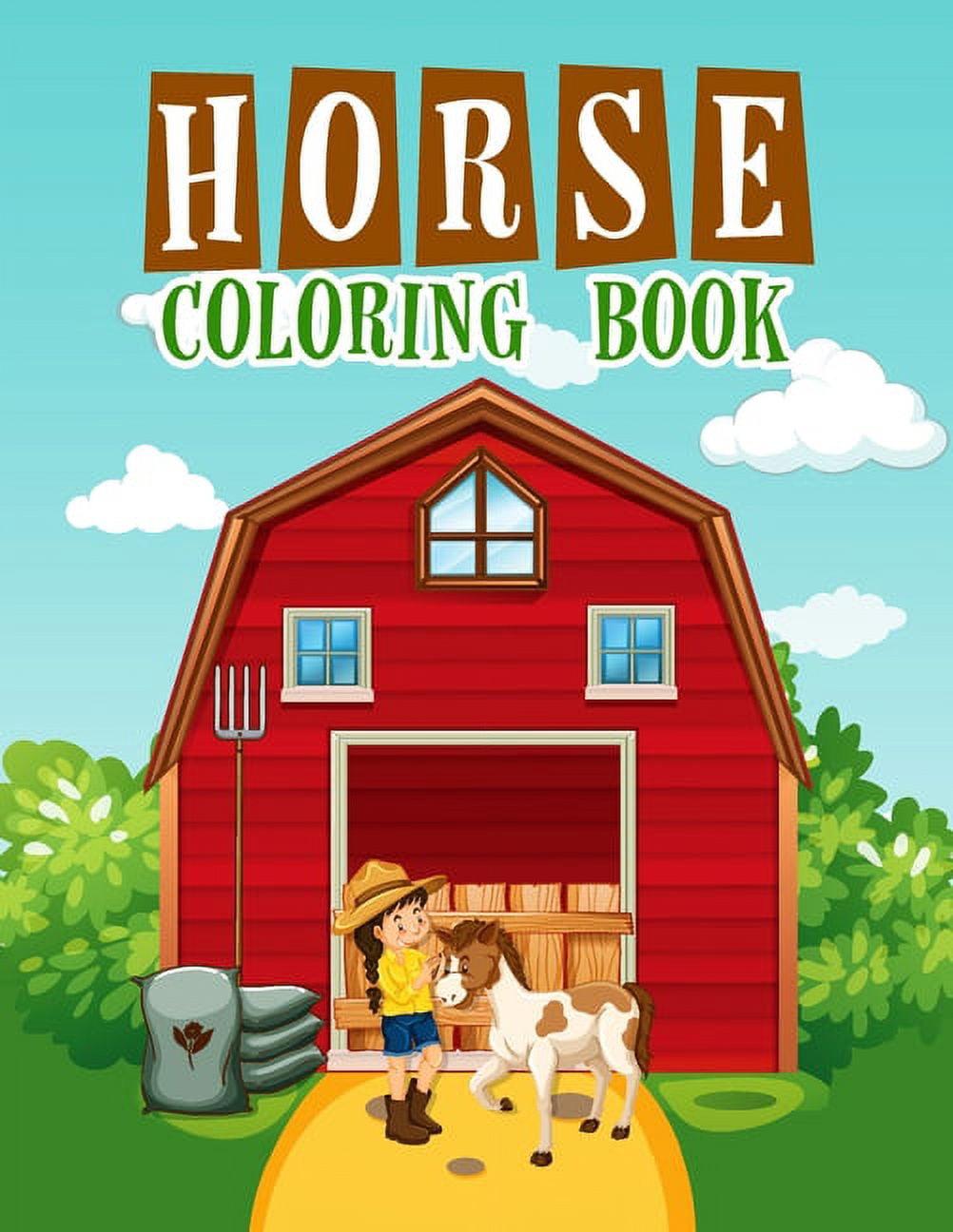 Horse Coloring Book: : An Adult Coloring Book of Horses, Coloring Horses for Stress Relieving and Relaxation (Paperback)