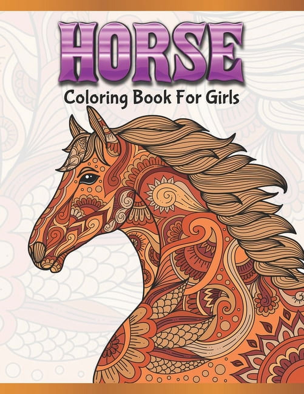 Horse coloring book: Horse coloring: Horse gifts, Horse coloring books for  Girls, Horse lover, Stress relieving designs for Adults and Teen (Large  Print / Paperback)