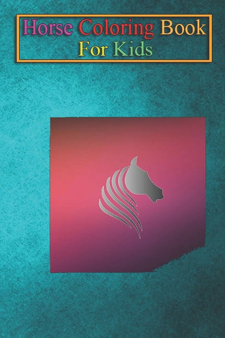 Horse Coloring Book For Kids Gray Horse Animal Coloring Book For