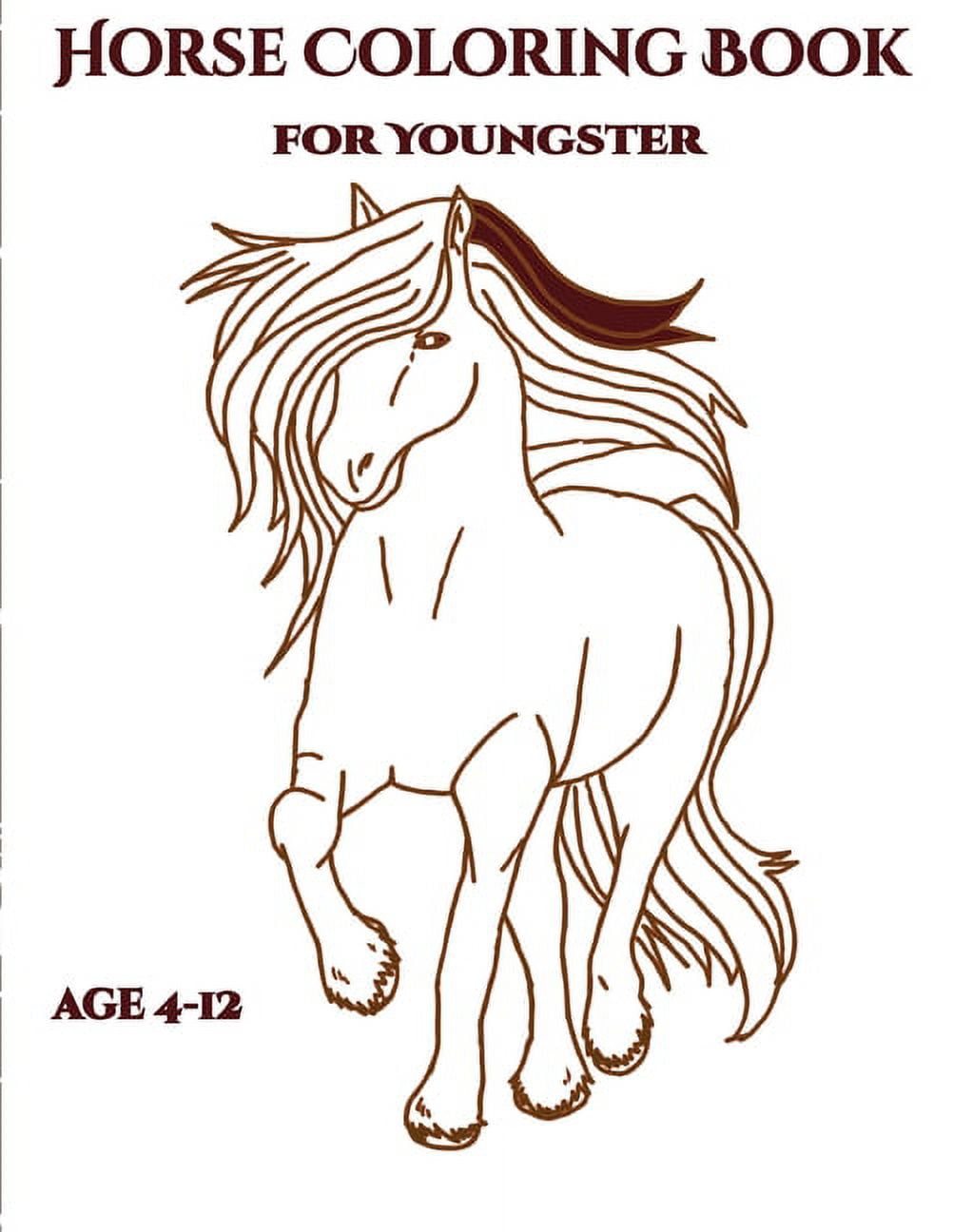 Horse coloring book: Horse coloring: Horse gifts, Horse coloring books for  Girls, Horse lover, Stress relieving designs for Adults and Teen (Large  Print / Paperback)