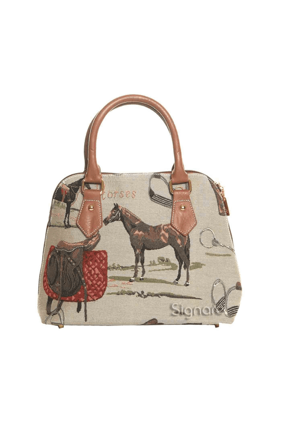 Horse Convertible Top Handle Purse Bag