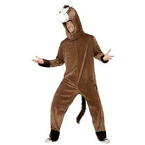 Horse Costume Adult Brown Animal One Size Unisex Fancy Dress Party Book Week Halloween