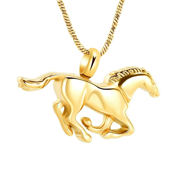 Horse Cremation Jewelry for Ashes Urn Necklace for Ashes of Loved One Urn Pendants with Chain