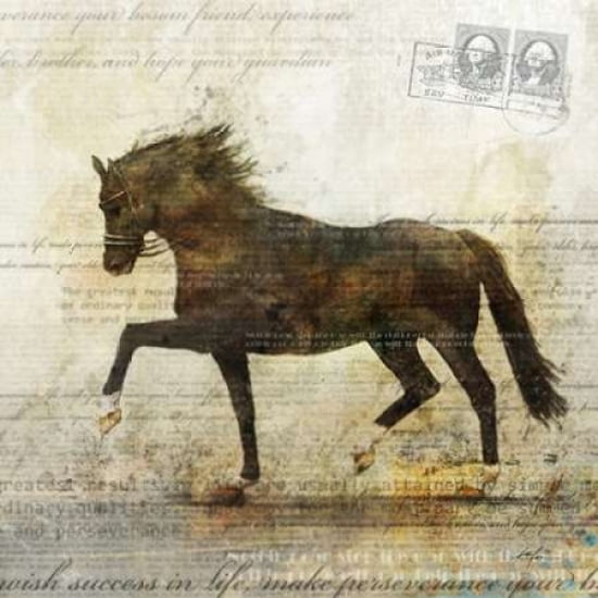 Horse Dance 2 Canvas Art - Ken Roko (24 x 24)