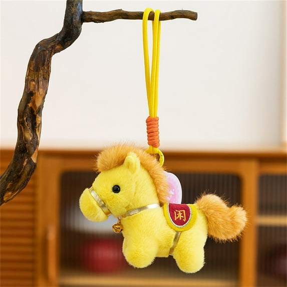 Horse Decor, Chinese New Year 2026, Year of the Horse 2026, Year of the Horse Mascot Ornament Year of the Horse Mascot Plush Toy Horse-Shaped Plush Ornament Chinese Style
